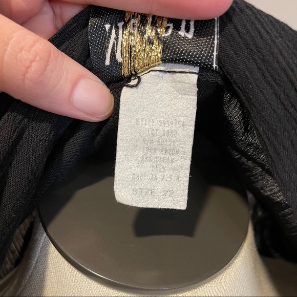 SALE: Vintage Sz 22 Maren Open Drape Top with Retro Print - Picture 7 of 7